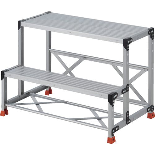 トラスコ中山 作業用踏台 2段 ステップ奥行200 高さ0.70m 天板1000X400 TSF-2107 作業台 トラスコ中山 作業用踏台 2段 ステップ奥行200 高さ0.70m 天板1000X400 TSF-2107 作業台