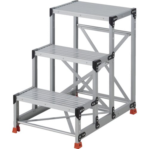 トラスコ中山 作業用踏台 3段 ステップ奥行250 高さ0.90m 天板600X400 TSF-36259 作業台 トラスコ中山 作業用踏台 3段 ステップ奥行250 高さ0.90m 天板600X400 TSF-36259 作業台
