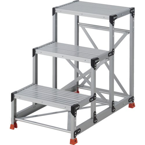 トラスコ中山 作業用踏台 3段 ステップ奥行300 高さ0.90m 天板600X400 TSF-36309 作業台 トラスコ中山 作業用踏台 3段 ステップ奥行300 高さ0.90m 天板600X400 TSF-36309 作業台