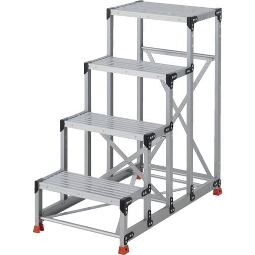 トラスコ中山 作業用踏台 4段 ステップ奥行250 高さ1.2m 天板600X400 TSF-462512 作業台 トラスコ中山 作業用踏台 4段 ステップ奥行250 高さ1.2m 天板600X400 TSF-462512 作業台