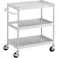 【CAINZ-DASH】トラスコ中山 ツールワゴン フェニックスワゴン 抗ウィルスハンドル 省音 750X500XH880 3段 ホワイト PEW-973A-W【別送品】