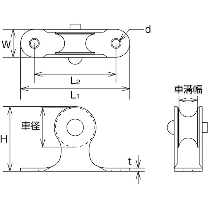 【CAINZ-DASH】トラスコ中山 ステンレス ロープガイド 車溝幅7.5mm TRPG-1【別送品】