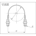 【CAINZ-DASH】トラスコ中山 ＳＧＰ管用Ｕバンド　スチール　呼び径　５０Ａ　ねじ径３／８ TSGPU50A【別送品】