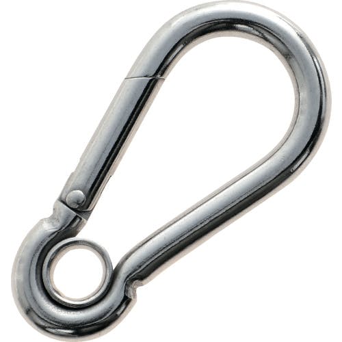 トラスコ中山 ステンレススナップフック AW型(リング付) 線径Φ8×開口11mm (1個入) TSF-8AW フック(荷役金具) トラスコ中山 ステンレススナップフック AW型(リング付) 線径Φ8×開口11mm (1個入) TSF-8AW フック(荷役金具)