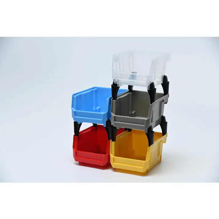 【CAINZ-DASH】トラスコ中山 スタッキングコンテナ 9.6L ブルー TSC240B【別送品】