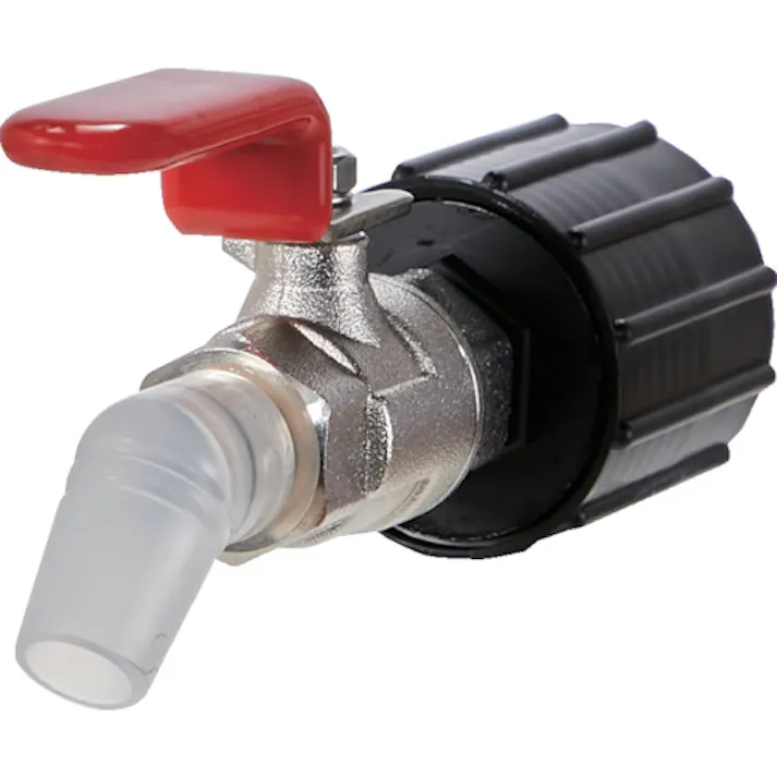 【CAINZ-DASH】トラスコ中山 真鍮製給油コック キューちゃん 口径40仕様 赤 QCB-40-R【別送品】