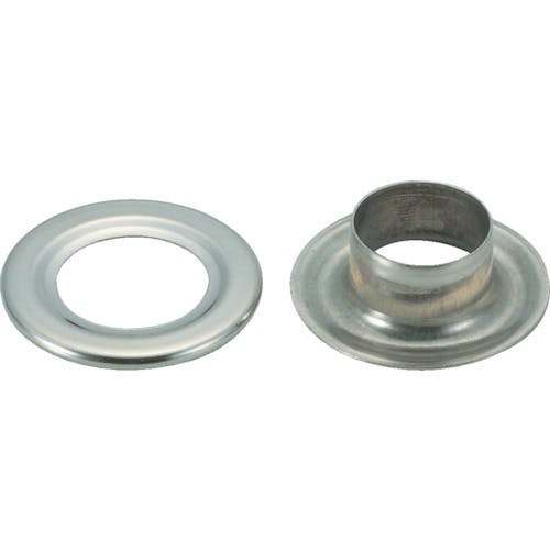 トラスコ中山 両面ハトメ 真鍮ニッケルメッキ 7mm 500組入 (円筒ケース入) THP-BN7 ハトメ トラスコ中山 両面ハトメ 真鍮ニッケルメッキ 7mm 500組入 (円筒ケース入) THP-BN7 ハトメ
