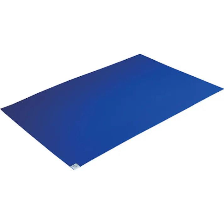 【CAINZ-DASH】トラスコ中山 帯電防止粘着クリーンマット 600×900MM ブルー 1シート 60枚入 CMTB-6090-6B【別送品】