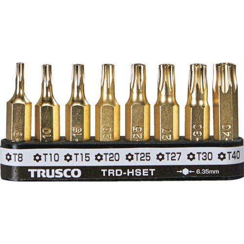 トラスコ中山 ヘクスローブドライバー(ホルダー付)セット8本組 TRD-HSET オフセット式ラチェットドライバー用ビット トラスコ中山 ヘクスローブドライバー(ホルダー付)セット8本組 TRD-HSET オフセット式ラチェットドライバー用ビット