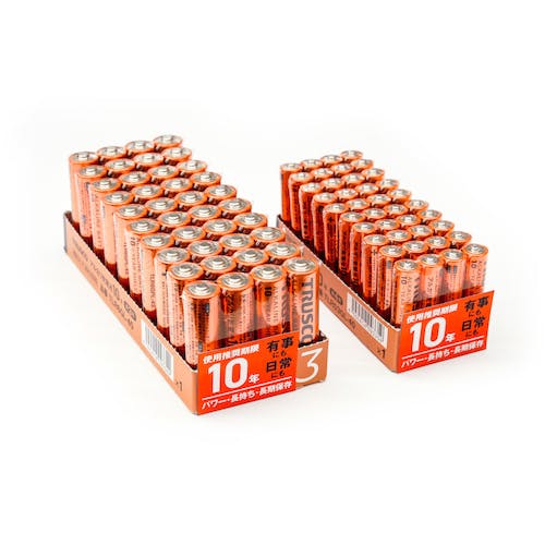 CAINZ-DASH】トラスコ中山 アルカリ乾電池 10年 単3 お得パック