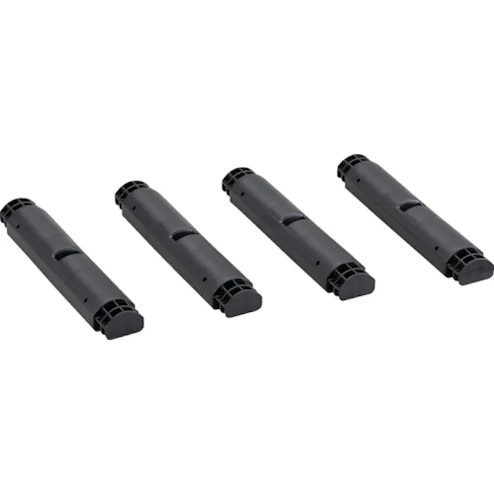 【CAINZ-DASH】トラスコ中山 プラ棚用 脚のみ4本セット 高さ372mm用 つや消しブラック TPT-372K-MBK【別送品】