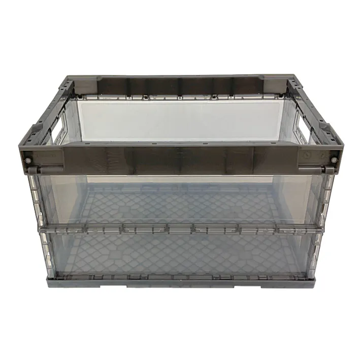 オリコン α折りたたみコンテナ 透明ブラック TR-S50TMBK 50L