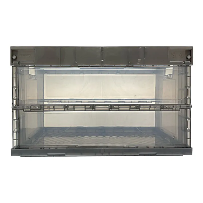 オリコン α折りたたみコンテナ 透明ブラック TR-S50TMBK 50L