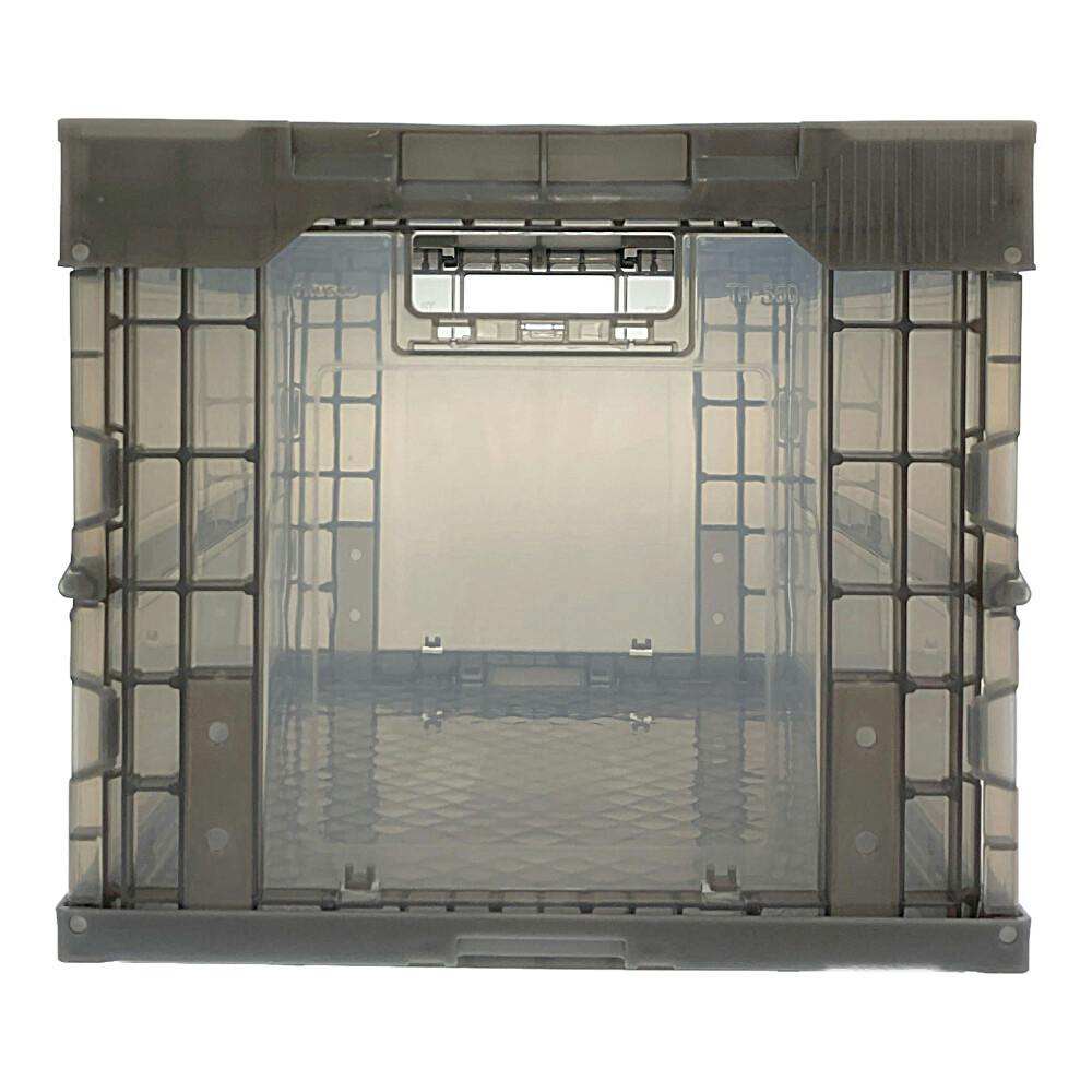 オリコン α折りたたみコンテナ 透明ブラック TR-S50TMBK 50L