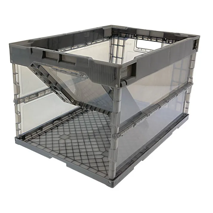 オリコン α折りたたみコンテナ 透明ブラック TR-S50TMBK 50L