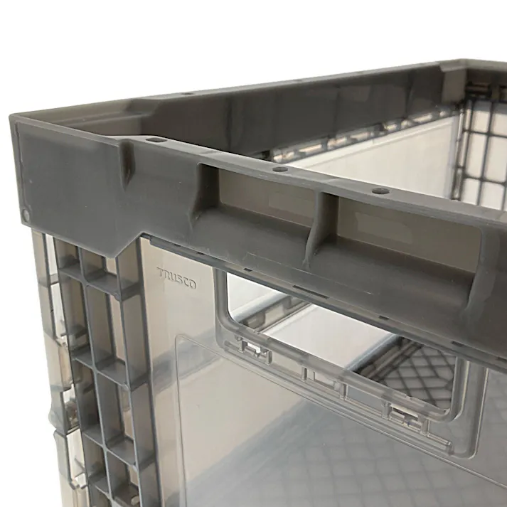 オリコン α折りたたみコンテナ 透明ブラック TR-S50TMBK 50L