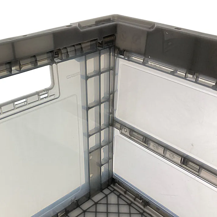 オリコン α折りたたみコンテナ 透明ブラック TR-S50TMBK 50L