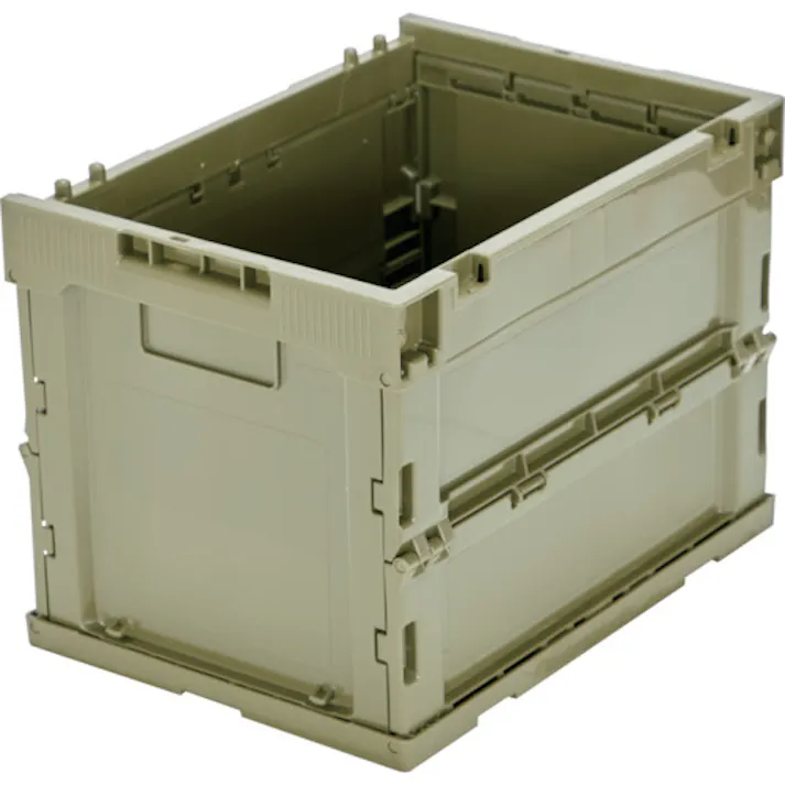 【CAINZ-DASH】トラスコ中山 オリコン α折りたたみコンテナ 20L OD色 TR-S20-OD【別送品】
