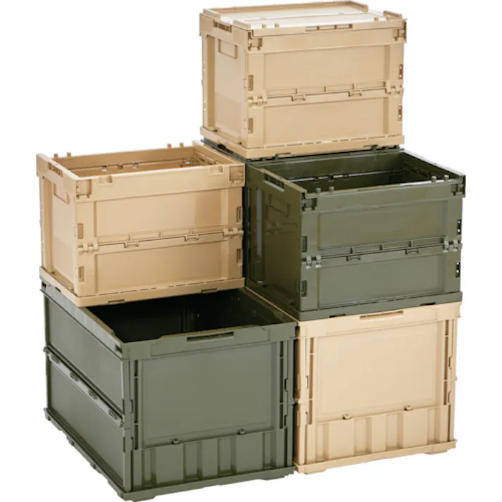 【CAINZ-DASH】トラスコ中山 オリコン 薄型折りたたみコンテナ 50L LS色 TR-O50B-LS【別送品】