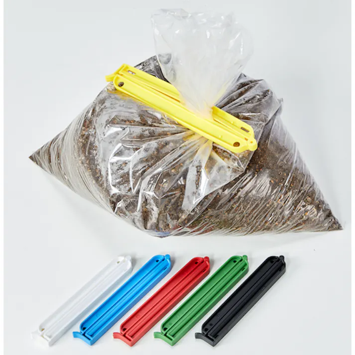 【CAINZ-DASH】トラスコ中山 袋留めクリップ 6P(白赤黄青緑黒) TWC-70AS6P【別送品】