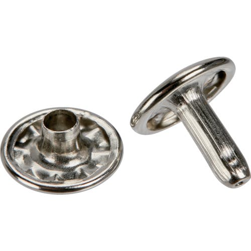トラスコ中山 特大カシメ スチール ニッケルメッキ 13mm 20組入 (ブリスターパック入) P-THP-TCN ハトメ トラスコ中山 特大カシメ スチール ニッケルメッキ 13mm 20組入 (ブリスターパック入) P-THP-TCN ハトメ