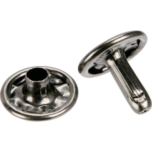 トラスコ中山 特大カシメ スチール 黒ニッケルメッキ 13mm 20組入 (ブリスターパック入) P-THP-TCBN ハトメ トラスコ中山 特大カシメ スチール 黒ニッケルメッキ 13mm 20組入 (ブリスターパック入) P-THP-TCBN ハトメ