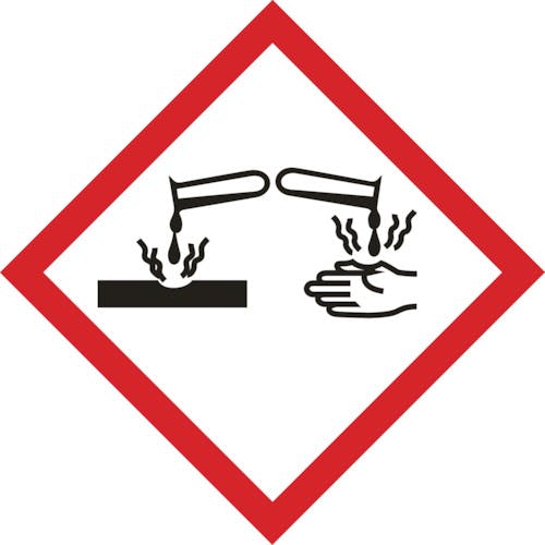 トラスコ中山 GHSラベル標識 腐食性 40×40mm 5枚入 PET GHS40-C 安全標識 トラスコ中山 GHSラベル標識 腐食性 40×40mm 5枚入 PET GHS40-C 安全標識