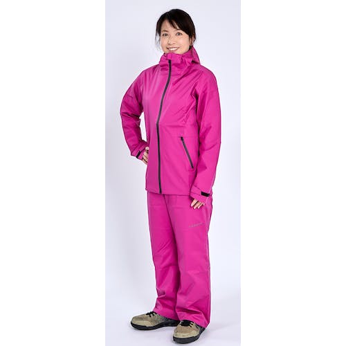 トラスコ中山 高耐候・軽量ストレッチレインウェア ピンク LL TRESWLL-PK レインスーツ トラスコ中山 高耐候・軽量ストレッチレインウェア ピンク LL TRESWLL-PK レインスーツ