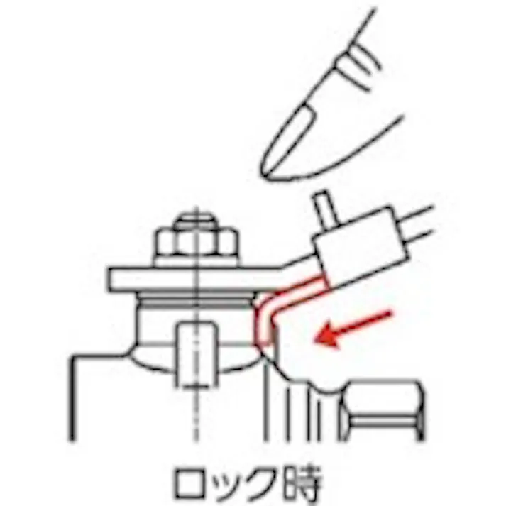 【CAINZ-DASH】トラスコ中山 ロック機構付きボールバルブ フルボア(大流量)タイプ(400型・青銅)11/4 BAV-LSF32A【別送品】