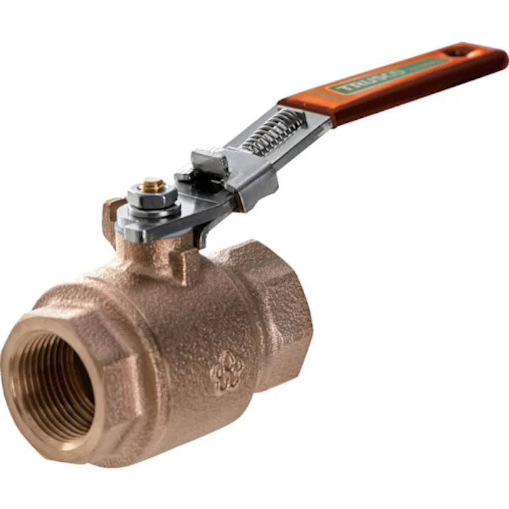 【CAINZ-DASH】トラスコ中山 ロック機構付きボールバルブ フルボア(大流量)タイプ(400型・青銅)2 BAV-LSF50A【別送品】