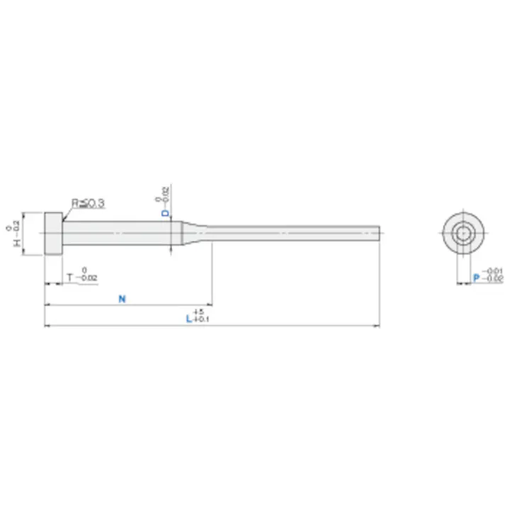 【CAINZ-DASH】トラスコ中山 標準段付エジェクタピン T-ESS2-150-0.8-50【別送品】