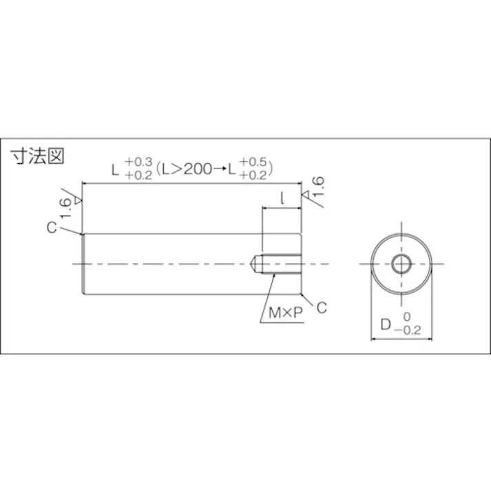 【CAINZ-DASH】トラスコ中山 サポートピラ(タップ付タイプ) T-SSPL40-80【別送品】