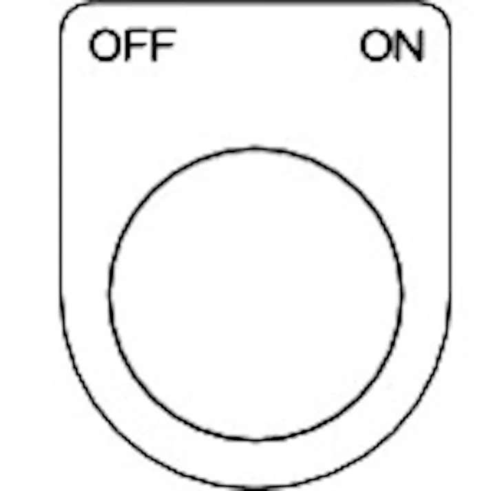 【CAINZ-DASH】トラスコ中山 スイッチ銘板 OFF ON 黒 φ22.5(5枚入り) P22-43-5P【別送品】