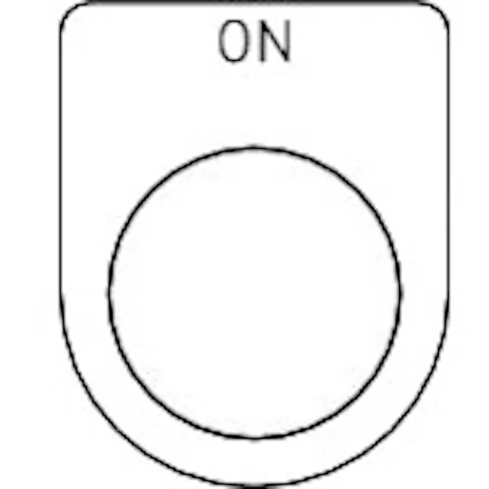 【CAINZ-DASH】トラスコ中山 スイッチ銘板 ON 黒 φ25.5(5枚入り) P25-5-5P【別送品】