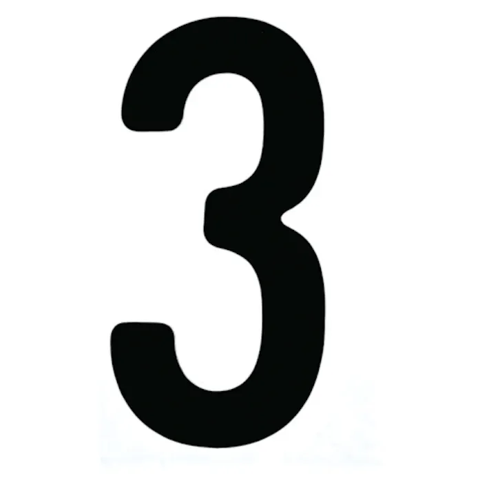 【CAINZ-DASH】トラスコ中山 カッティング文字50mm 黒 3 CS50BK-3【別送品】