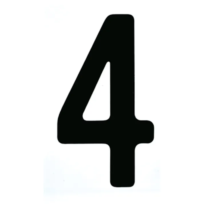 【CAINZ-DASH】トラスコ中山 カッティング文字50mm 黒 4 CS50BK-4【別送品】