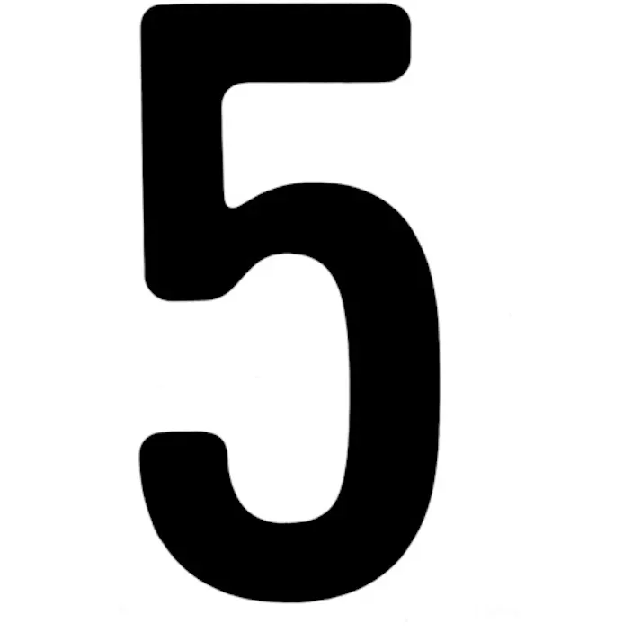 【CAINZ-DASH】トラスコ中山 カッティング文字50mm 黒 5 CS50BK-5【別送品】