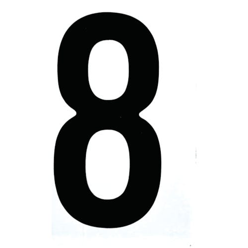 トラスコ中山 カッティング文字50mm 黒 8 CS50BK-8 装飾用シート トラスコ中山 カッティング文字50mm 黒 8 CS50BK-8 装飾用シート