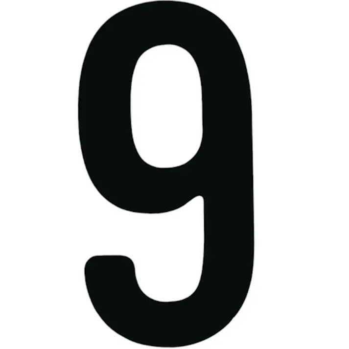 【CAINZ-DASH】トラスコ中山 カッティング文字50mm 黒 9 CS50BK-9【別送品】