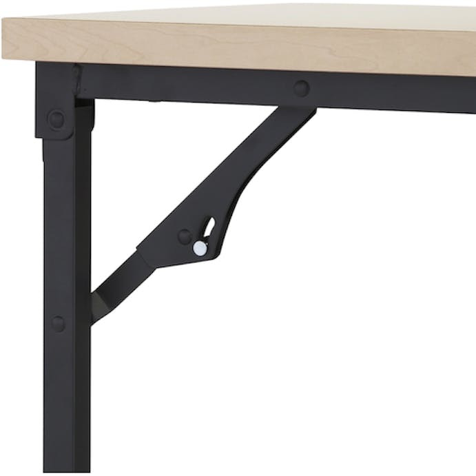 【CAINZ-DASH】トラスコ中山 折りたたみ会議テーブル　１５００Ｘ４５０ＸＨ７００　棚板なし　ナチュラル TST-1545-C【別送品】