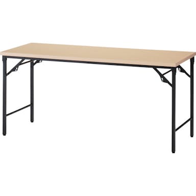 【CAINZ-DASH】トラスコ中山 折りたたみ会議テーブル　１５００Ｘ６００ＸＨ７００　棚板なし　ナチュラル【別送品】