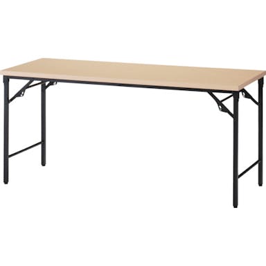 【CAINZ-DASH】トラスコ中山 折りたたみ会議テーブル　１８００Ｘ６００ＸＨ７００　棚板なし　ナチュラル TST-1860-C【別送品】