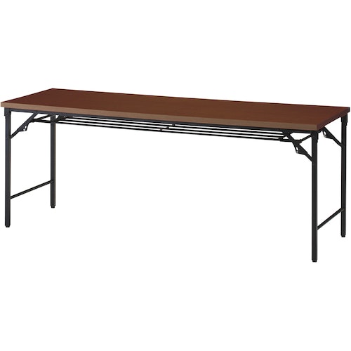 CAINZ-DASH】トラスコ中山 折りたたみ会議テーブル １８００Ｘ６００ＸＨ７００ 棚板なし ウォールナット TST-1860-WN【別送品】  オフィス・住設用品 ホームセンター通販【カインズ】