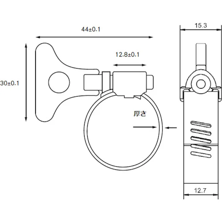 【CAINZ-DASH】トラスコ中山 自在手締めホースバンド 13~32mm TH-1332【別送品】