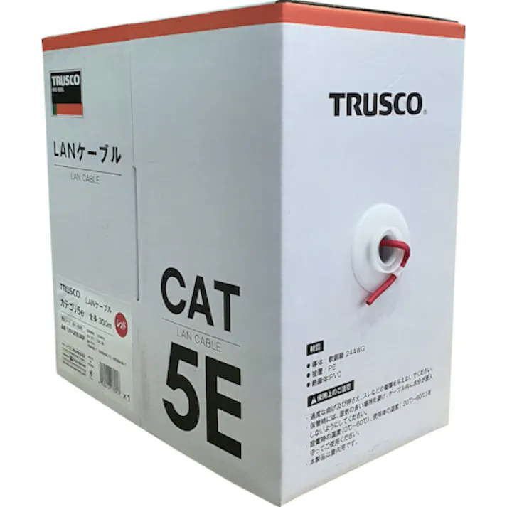 【CAINZ-DASH】トラスコ中山 LANケーブル カテゴリ5e 100m 緑 TUTP-CAT5E-100GR【別送品】