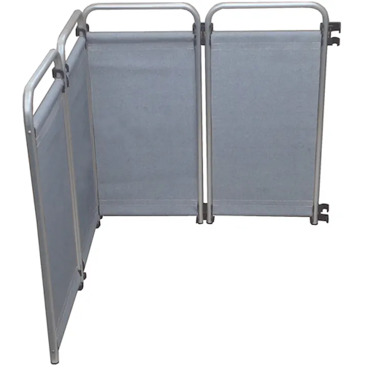 【CAINZ-DASH】トラスコ中山 小型火花用衝立 超小型スリム 幅369mm 高さ749mm 4面セット プレミアムシルバー TTHSS4-749-PS【別送品】