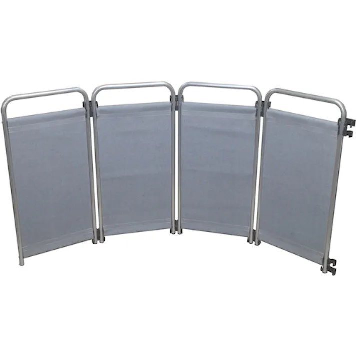 【CAINZ-DASH】トラスコ中山 小型火花用衝立 超小型スリム 幅369mm 高さ749mm 4面セット プレミアムシルバー TTHSS4-749-PS【別送品】