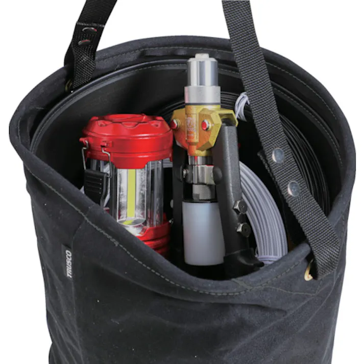 【CAINZ-DASH】トラスコ中山 D型電工バケツ W362XD300XH350 黒 TADBD35【別送品】