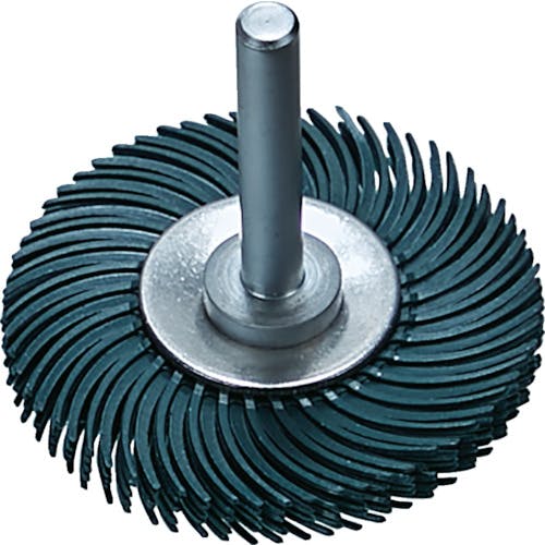 トラスコ中山 ラジアルブラシディスク（ホイールタイプ）Φ５０．８＃８０緑 TBRM50.8X80 軸付ホイールブラシ