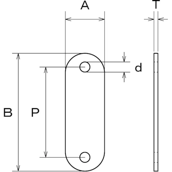 【CAINZ-DASH】トラスコ中山 パッドアイ用裏板 TDP-12用 ステンレス TPDB-12【別送品】